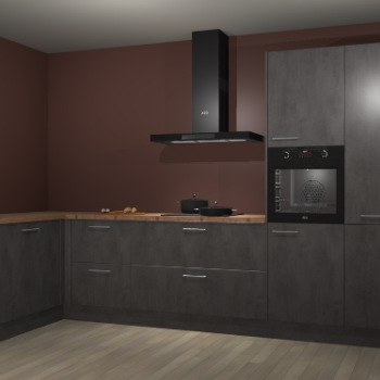 Beton antraciet keuken Nuuk 69752