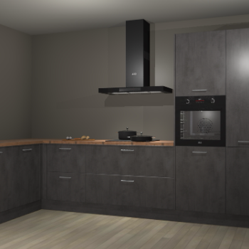 Beton antraciet keuken Nuuk 69753