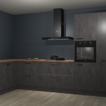 Beton antraciet keuken Nuuk 69755