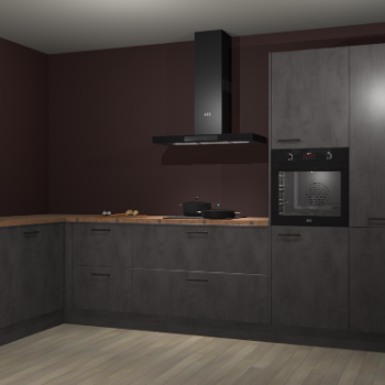 Beton antraciet keuken Nuuk 69756