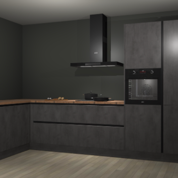 Beton antraciet greeploze keuken Nuuk 70910
