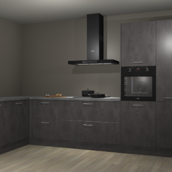 Beton antraciet keuken Nuuk 69772