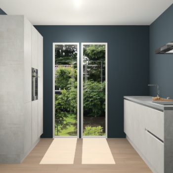 Beton opaal greeploze keuken Dallas 75072