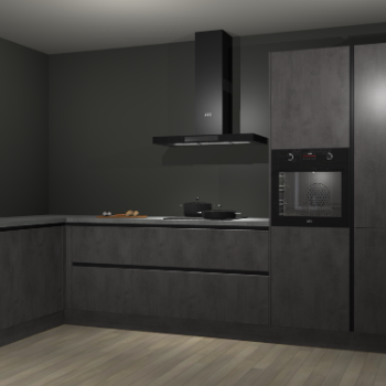 Beton antraciet greeploze keuken Nuuk 69776