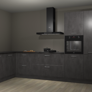 Beton antraciet keuken Nuuk 69820