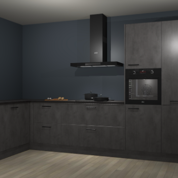 Beton antraciet keuken Nuuk 69822