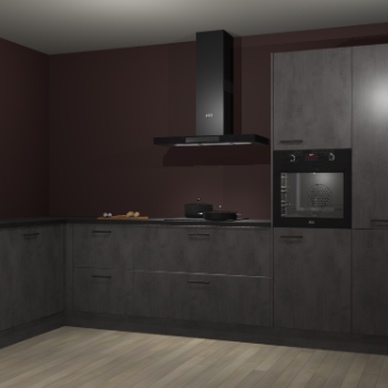 Beton antraciet keuken Nuuk 69823