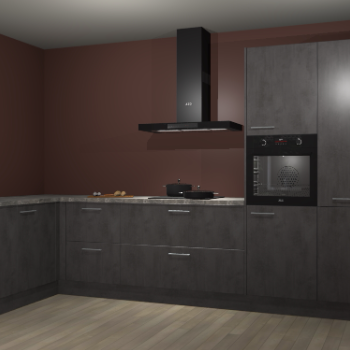 Beton antraciet keuken Nuuk 69838