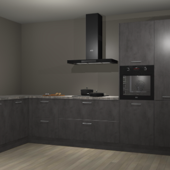 Beton antraciet keuken Nuuk 69839