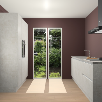 Beton opaal greeploze keuken Dallas 75100