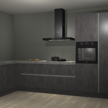 Beton antraciet greeploze keuken Nuuk 69840