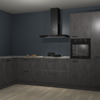 Beton antraciet keuken Nuuk 69841