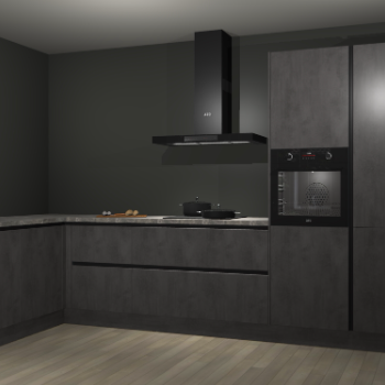 Beton antraciet greeploze keuken Nuuk 69843