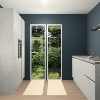 Beton opaal greeploze keuken Dallas 75103