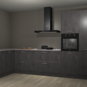 Beton antraciet keuken Nuuk 70172