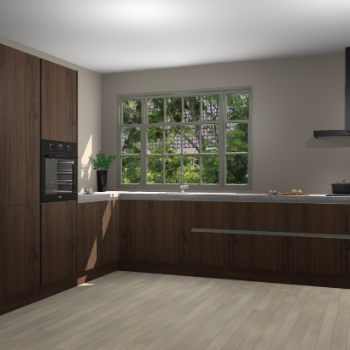 Noten greeploze keuken Malaga 68982