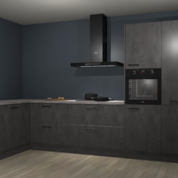 Beton antraciet keuken Nuuk 70176