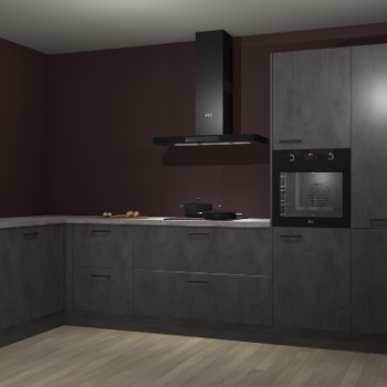 Beton antraciet keuken Nuuk 70178