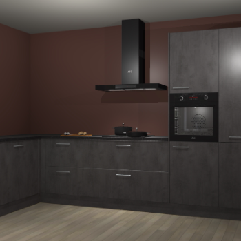 Beton antraciet keuken Nuuk 70197