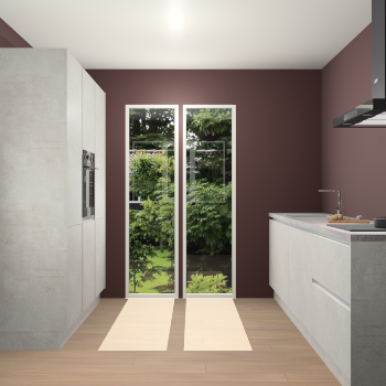 Beton opaal greeploze keuken Dallas 75114