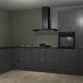 Beton antraciet keuken Nuuk 70198