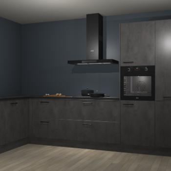 Beton antraciet keuken Nuuk 70200