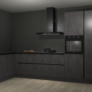 Beton antraciet greeploze keuken Nuuk 70202