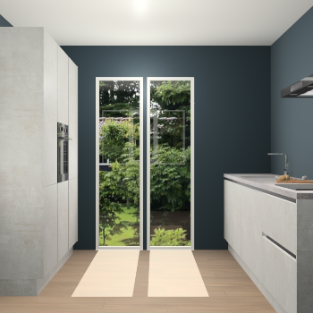 Beton opaal greeploze keuken Dallas 75117