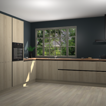 Vuren greeploze keuken Malaga 69074