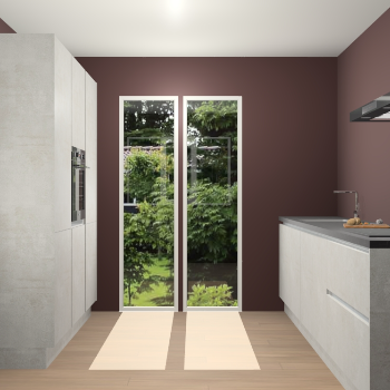 Beton opaal greeploze keuken Dallas 75164