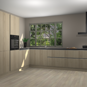 Vuren greeploze keuken Malaga 69096