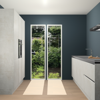 Beton opaal greeploze keuken Dallas 75167