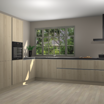 Vuren greeploze keuken Malaga 69128