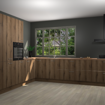 Goud Eiken keuken Malaga 69306