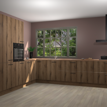 Goud Eiken keuken Malaga 69308