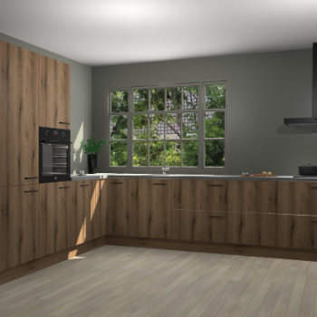 Goud Eiken keuken Malaga 69329