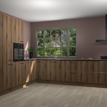 Goud Eiken keuken Malaga 69334