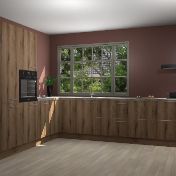 Goud Eiken keuken Malaga 69337