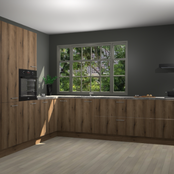 Goud Eiken keuken Malaga 69338