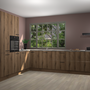 Goud Eiken keuken Malaga 69340