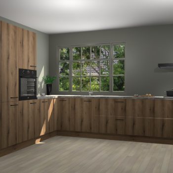 Goud Eiken keuken Malaga 69341