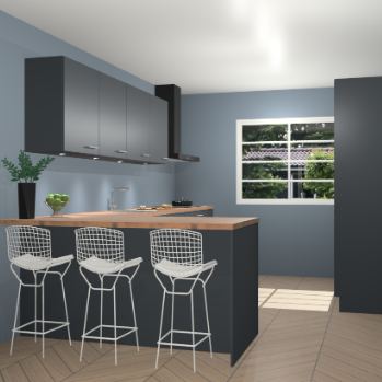 Onyxgrijze keuken Sopot 66223