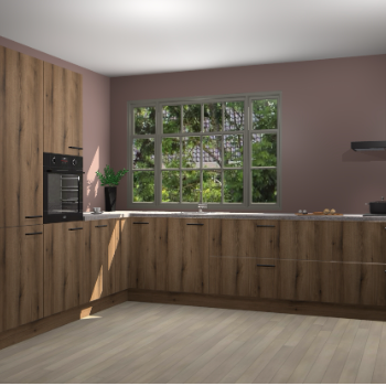 Goud Eiken keuken Malaga 69346