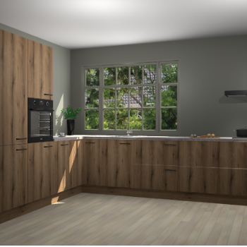 Goud Eiken keuken Malaga 69347