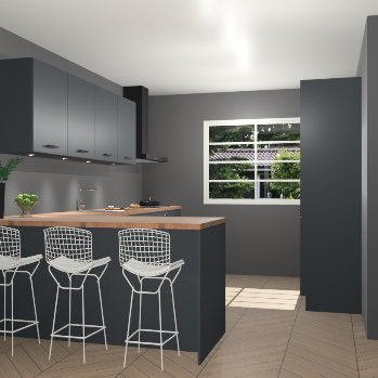 Onyxgrijze keuken Sopot 66226