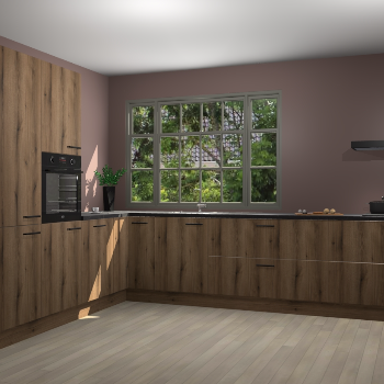 Goud Eiken keuken Malaga 69352