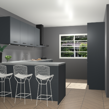 Onyxgrijze keuken Sopot 66342