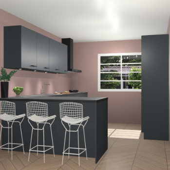 Onyxgrijze keuken Sopot 66347