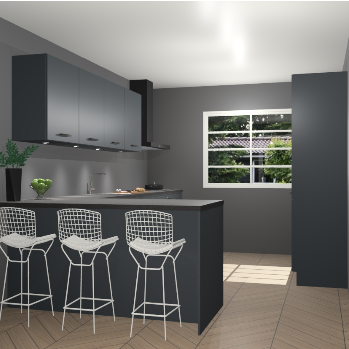 Onyxgrijze keuken Sopot 66348