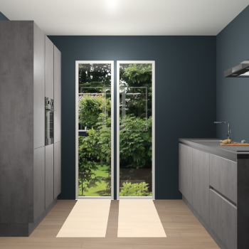 Beton Antraciet greeploze keuken Dallas 75436